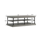 Rectangle Storage Shelf Coffee Table