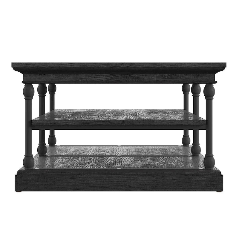 Rectangle Storage Shelf Coffee Table