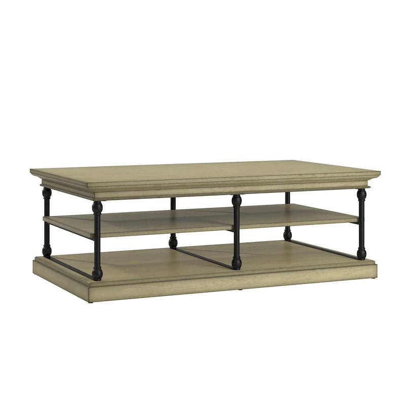 Rectangle Storage Shelf Coffee Table