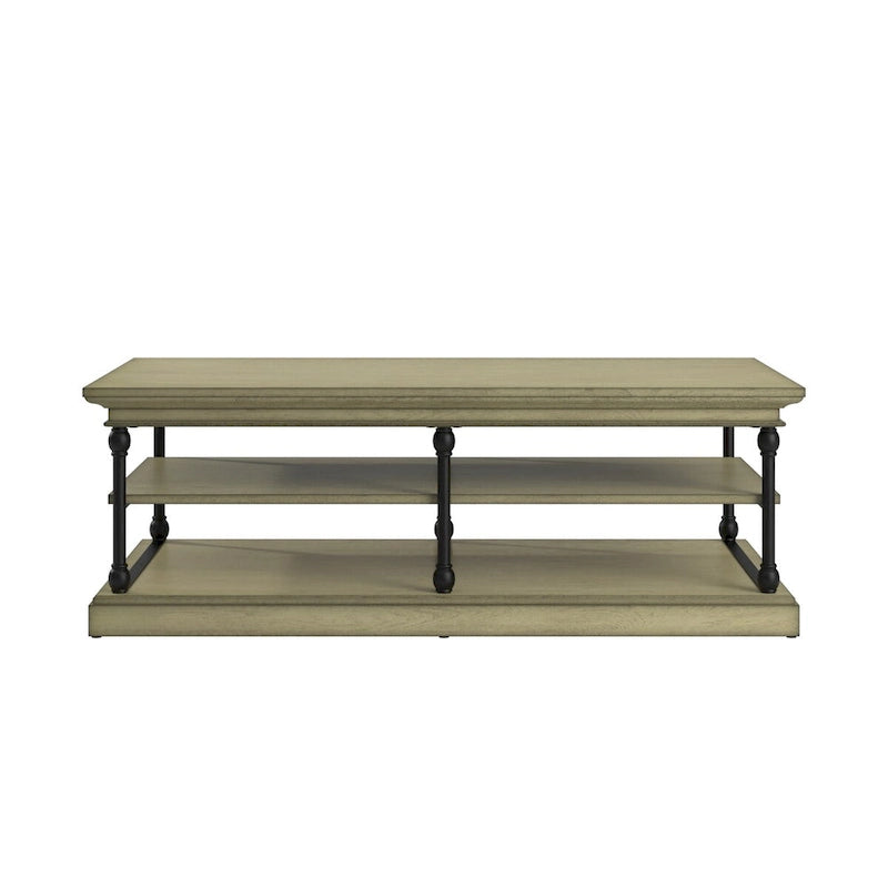 Rectangle Storage Shelf Coffee Table