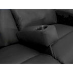 Black Leather Removable Armrest