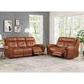 Zero Gravity Power Recline and Headrest Top Grain Leather Sofa and Loveseat Set with Cup Holders