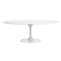 Dining Table Oval MDF - White