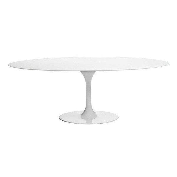 Dining Table Oval MDF - White