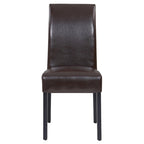 Leather Dining Side Chair, (set of 2)