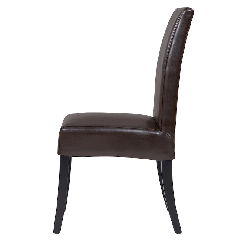 Leather Dining Side Chair, (set of 2)