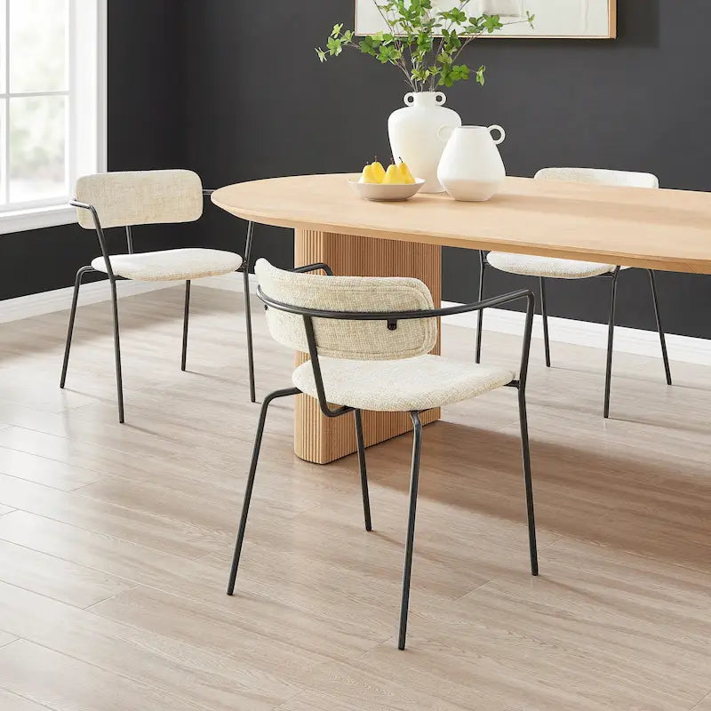 Fabric Dining Side Armchair, (set of 2)