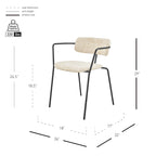 Fabric Dining Side Armchair, (set of 2)
