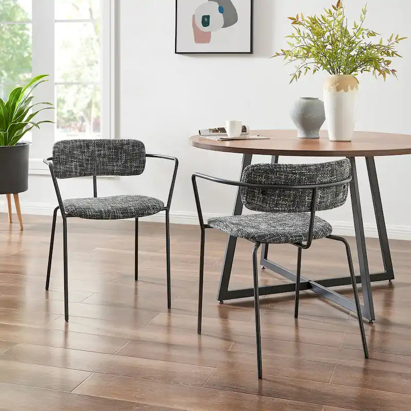 Fabric Dining Side Armchair, (set of 2)