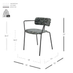 Fabric Dining Side Armchair, (set of 2)