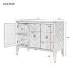 37 Vintage Style Kitchen Accent Buffet Sideboard Cabinet