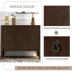 37 Vintage Style Kitchen Accent Buffet Sideboard Cabinet