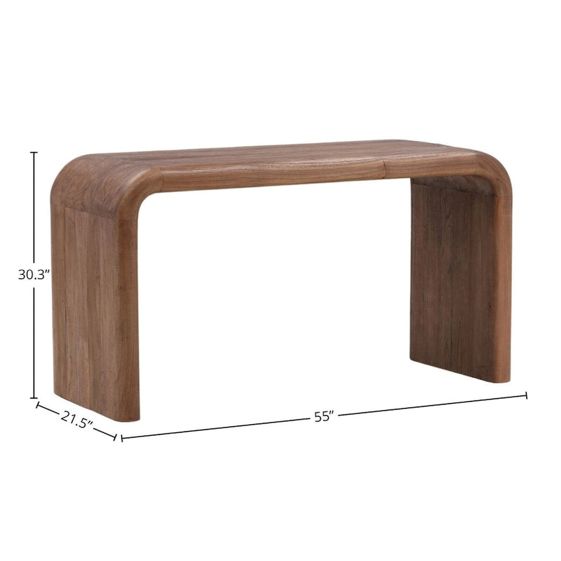 55 Wide Writing Desk, Medium Brown