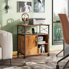 File Cabinet with Charging Station, 16.06 x 23.62 x 25.91 Inches