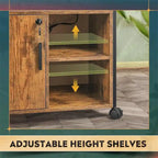 File Cabinet with Charging Station, 16.06 x 23.62 x 25.91 Inches