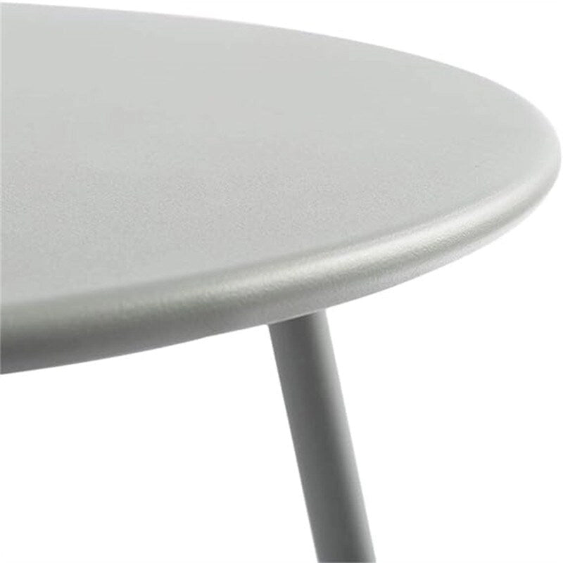 Round Metal Side Snack Table