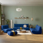 Velvet Sofa Bean Bag Couch Sets