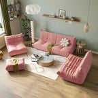Velvet Sofa Bean Bag Couch Sets