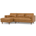Mid Century 102-inch Wide Left Sofa Sectional