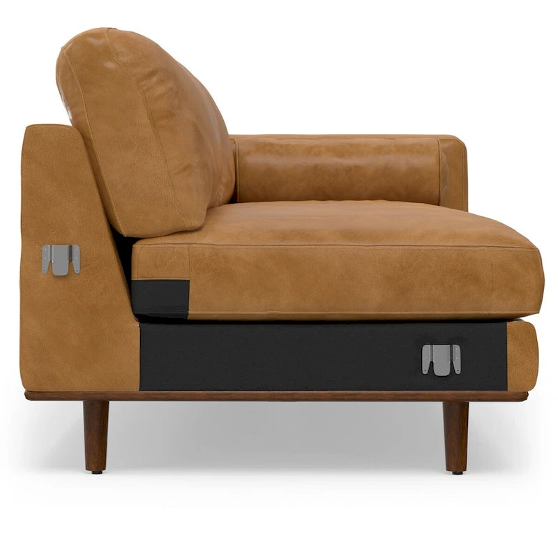 Mid Century 102-inch Wide Left Sofa Sectional