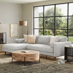Mid Century 102-inch Wide Left Sofa Sectional