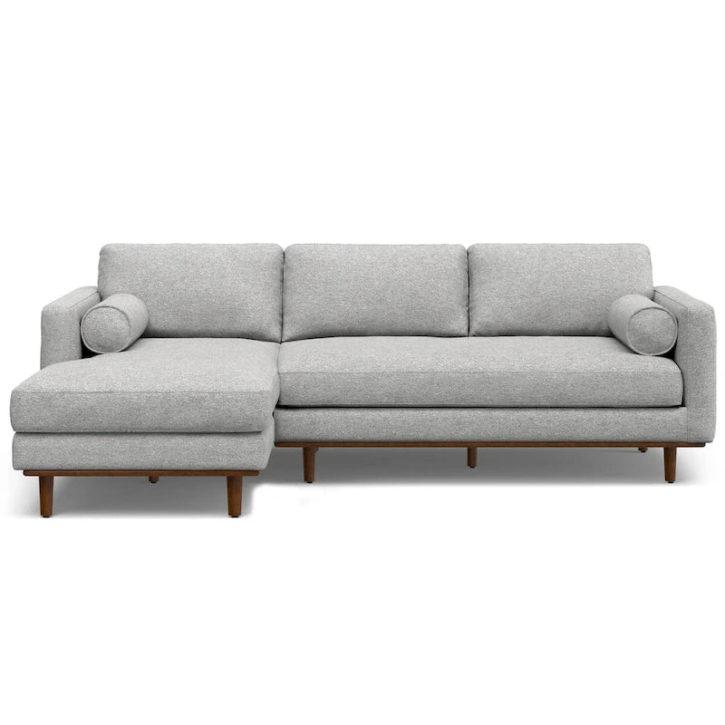 Mid Century 102-inch Wide Left Sofa Sectional