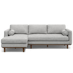 Mid Century 102-inch Wide Left Sofa Sectional
