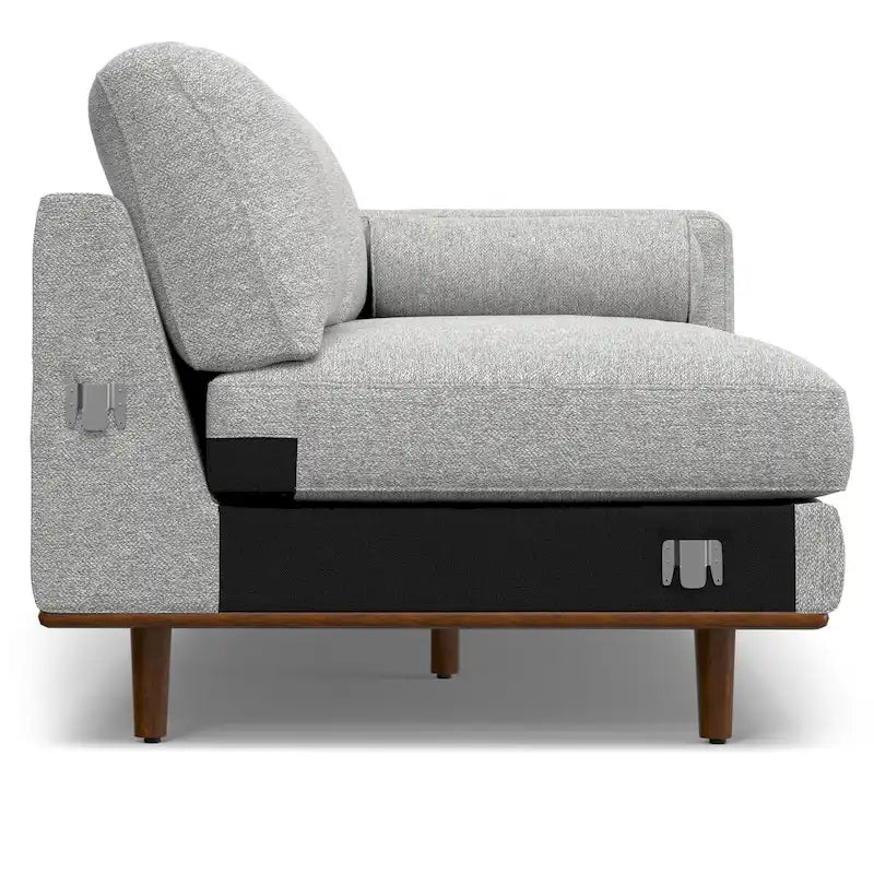 Mid Century 102-inch Wide Left Sofa Sectional