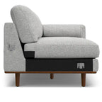 Mid Century 102-inch Wide Left Sofa Sectional