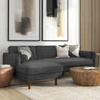 Mid Century 102-inch Wide Left Sofa Sectional