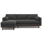 Mid Century 102-inch Wide Left Sofa Sectional