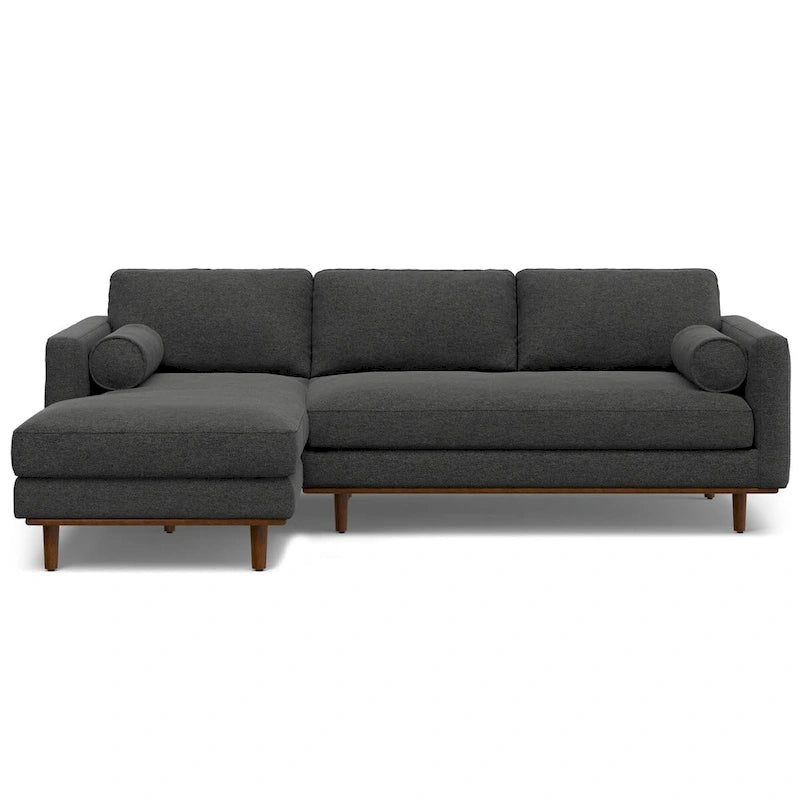 Mid Century 102-inch Wide Left Sofa Sectional