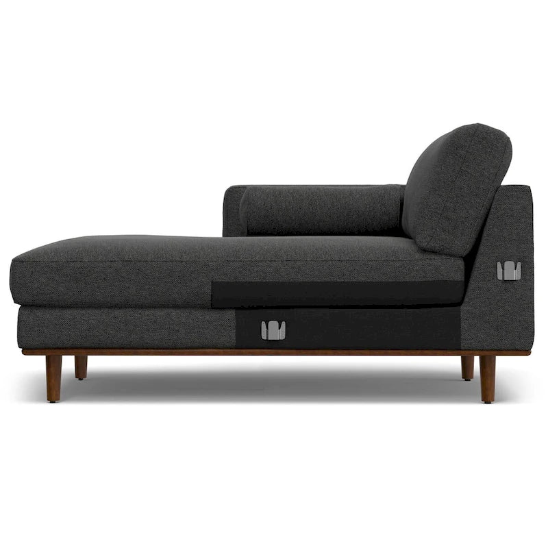 Mid Century 102-inch Wide Left Sofa Sectional