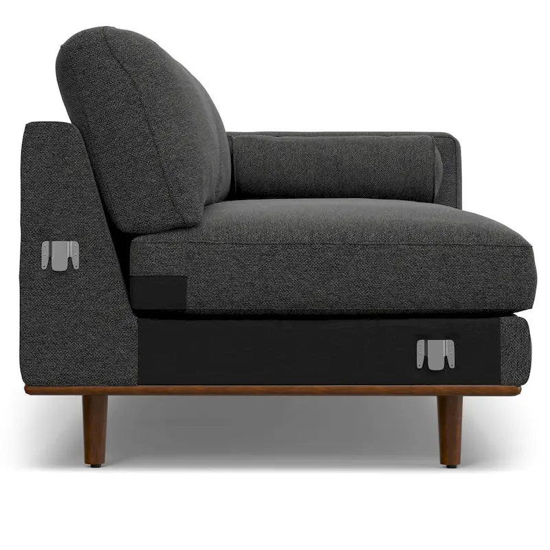 Mid Century 102-inch Wide Left Sofa Sectional