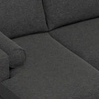 Mid Century 102-inch Wide Left Sofa Sectional