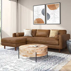 Mid Century 102-inch Wide Left Sofa Sectional