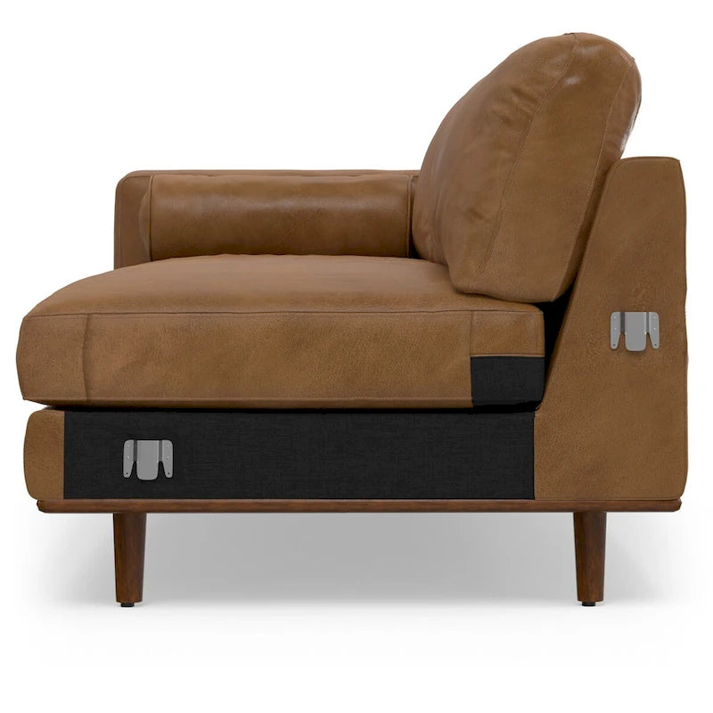 Mid Century 102-inch Wide Left Sofa Sectional