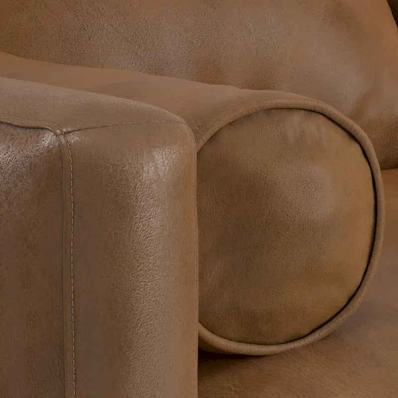 Mid Century 102-inch Wide Left Sofa Sectional