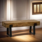 Bench with Metal Legs