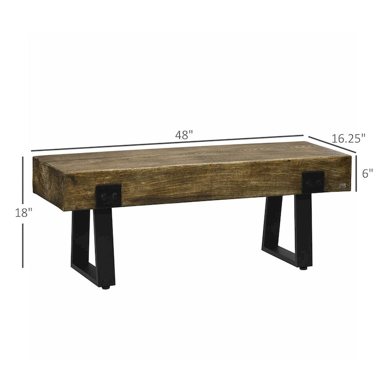 Bench with Metal Legs