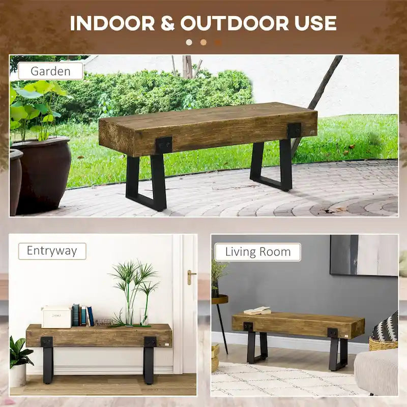 Bench with Metal Legs
