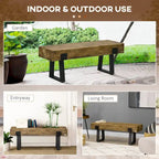 Bench with Metal Legs