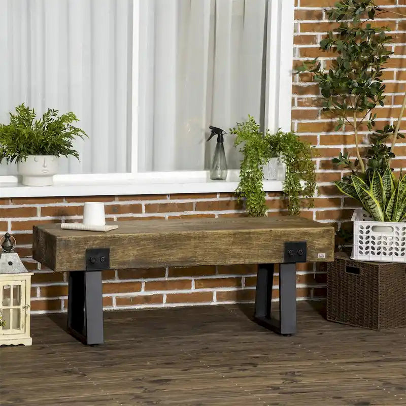 Bench with Metal Legs