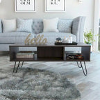 Rectangle 2-Shelf Coffee Table White
