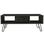 Rectangle 2-Shelf Coffee Table White