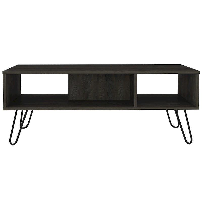 Rectangle 2-Shelf Coffee Table White