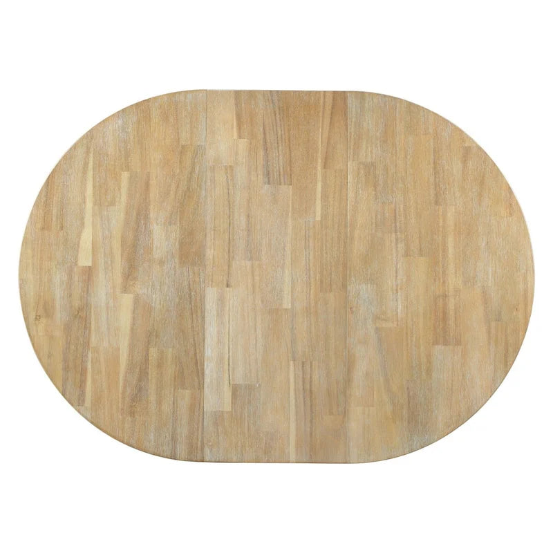 Farmhouse Round Extendable Dining Table