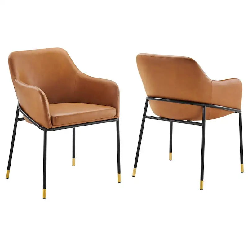 Leather Dining Chair Set of 2