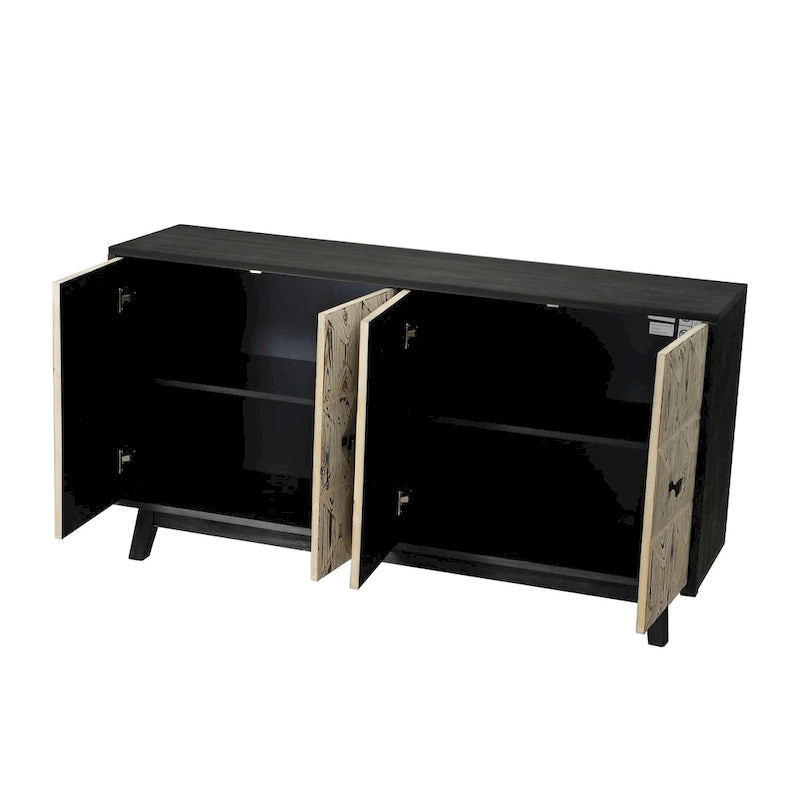 59.84 4 Doors Vintage Sideboard