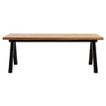 Scandinavian Wavy Edge Dining Table, 39.4 x 82.625 x 29.5 Inches